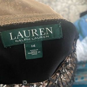 Black dress with sequins and white flower embellishments